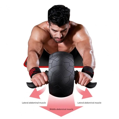 Multi-Layer Ab Wheel Roller Mute Labor-Saving Smart Brake Practical Automatic Rebound Abs Trainer Wheel Exercise Equipment for Body Shaping Abs Core Workout [2005469]