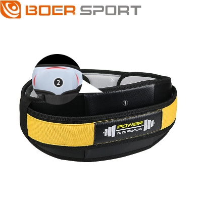 BOER Fitness Back Support Belt PU Soft Design Breathable Easy to Adjust Anti-Strain for Lifting Cycling Sports COD [2003887]