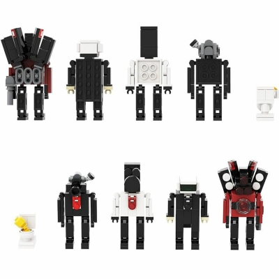 5-in-1 240PCS Toilet Building Block Toiletman Kits Cute Game Model Collection Toy Gift Boys Girls Kids COD [2004090]