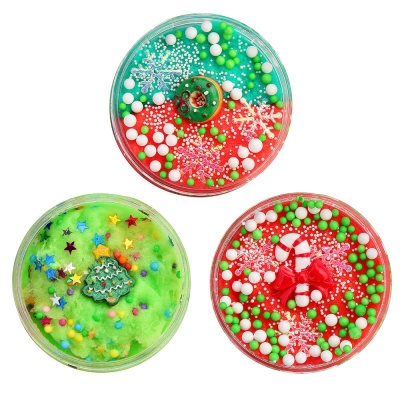 100ML Christmas Cloud Slime Squishy Scented Stress Clay Kids Toy Sludge Cotton Mud Plasticine Gifts [1391412]