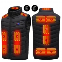 TENGOO HV-13 Heated Vest 13 Heating Areas Oversized Women Men Winter Vest Self Heating Vest Usb Electric Thermal Vest Jacket Outdoor Veste COD