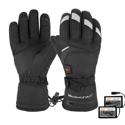 WARMSPACE 3-Modes Electric Heated Gloves Full Fingers Heating Winter Gloves Men Women Waterproof Tactical Mittens COD [1756551]