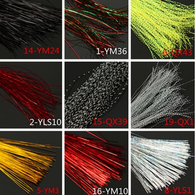 ZANLURE 150PCS 18Colors Lure Tying Making With Crystal Flash Fly Tying Material COD [1082864]