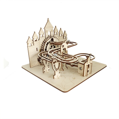 LXG-19 Castle Ball 3D Wooden Puzzle DIY Assembly Three-dimensional Jigsaw Puzzle Toy Set COD [1986417]