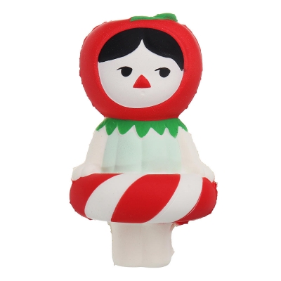 Christmas Gift Cherry Girl Squishy 13.5*8CM Slow Rising Soft Collection Gift Decor Toy With Packaging Collection COD [1350216]