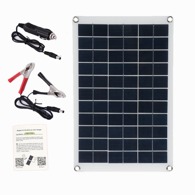 100W Solar Panel Kit 12V Battery Charger 10-100A LCD Controller For Caravan Van Boat COD [1822095]