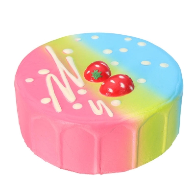 Starry Colorful Mousse Cake Squishy 11.5*4.5CM Slow Rising Collection Gift Soft Toy COD [1273345]