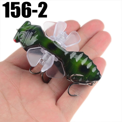 ZANLURE 1PSC 7.5cm Artificial Bait Fishing Lure Insect Rotating Wings Swimbait Fishing Hook [1611032]