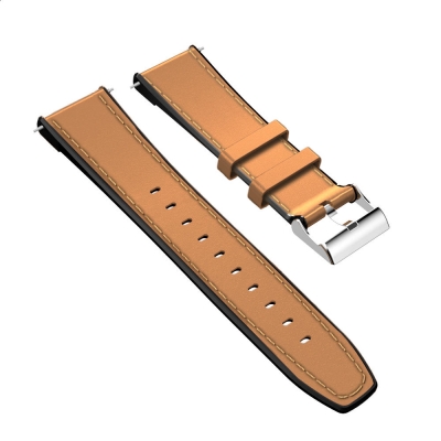 Kospet 24MM Head Layer Cowhide Silicone Watch Band Strap for Smart Watch Kospet Prime Optimus Pro Optimus Hope Brave Lite COD [1471524]