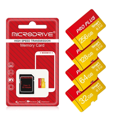 Microdrive Pro Plus TF Memory Card 64G/128G/256G Class10 High Speed Micro SD Card Flash Card Smart Card for Phone Camera Driving Recorder COD [2007216]