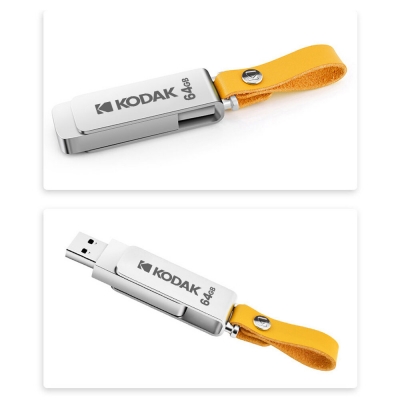 KODAK K133 128GB USB3.1 Flash Drive Rotating Metal USB3.0 Stick Pendrive Memory Stick for TV Computer Car Speaker COD [1994514]