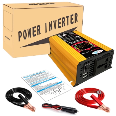 6000W DC 12V To AC 110V/220V Intelligent Screen Solar Power Inverter 18V 18W Solar Panel 30A 12V/24V Solar Converter Kit COD [1907287]