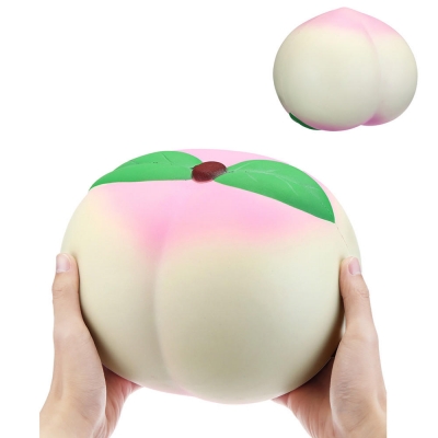 25*23CM Huge Squishy Dark Luminous Peach Super Slow Rising Fruit Toy With Original Packing COD [1403654]