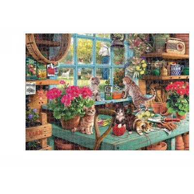 1000PCS DIY Window Sill Cat/Amalfi Paper Jigsaw Puzzle Decompression Educational Indoor Toys COD [1703029]