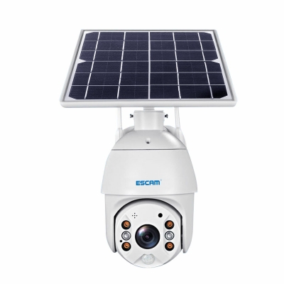 ESCAM QF280 1080P Cloud Storage PT WIFI PIR Alarm IP Camera With Solar Panel Full Color Night Vision Two Way IP66 Waterproof Audio Camera COD [1694465]