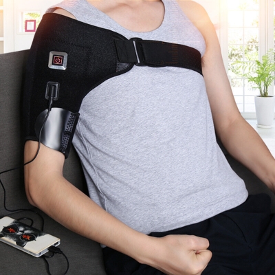 Electric Heated Shoulder Brace Support Belt Adjustable Shoulder Back Support Wrap Belt Band Winter Joint Care Pain Relief Bandage COD [1757426]