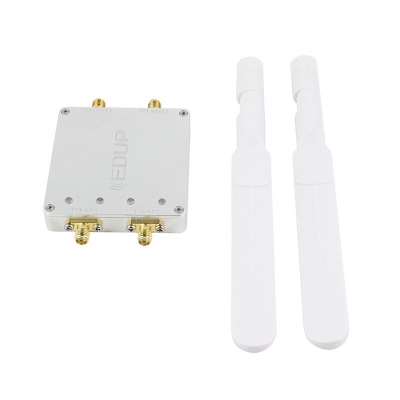 EDUP WiFi Amplifier 2.4G/5.8G 4W Dual Band Signal Booster Long Range Wifi Signal Extender with Dual Antenna High Power for Drone COD [2003502]