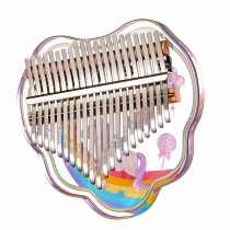 Zani Professional Kalimba 21 Keys Shell Kalimba 21 Keys Thumb Piano Crystal Acrylic Kalimba Finger Piano Keyboard Instrument COD