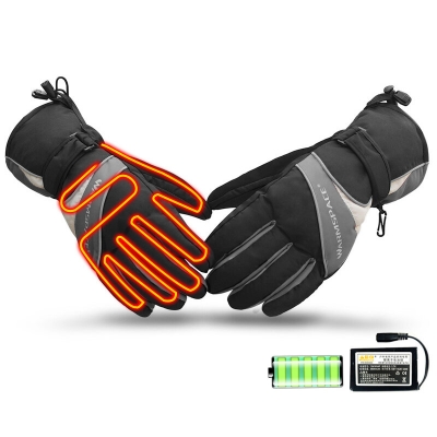 Outdoor Thermal Electric Warm Waterproof Heated Gloves with Battery Powered For Motorcycle Hunting Skiing Gloves Winter Hand Warmer COD [2003463]