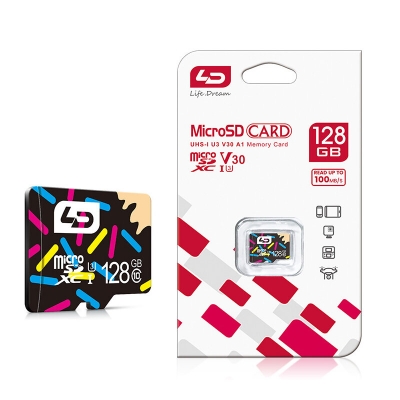 LD 128GB High Speed TF Memory Card Class 10 Micro SD Card Flash Card Smart Card for Driving Recorder Phone Camera COD [1995543]