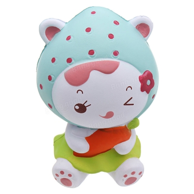 Strawberry Girl Squishy 12CM Slow Rising With Packaging Collection Gift Soft Toy COD [1290108]