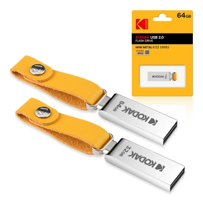 KODAK K122 128GB Metal USB Flash Drive USB2.0 Memory Pendrive Disk U Disk for Phone Computer Laptop Car Speaker COD [1994518]