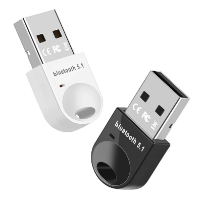 USB Bluetooth 5.1 Adapter Mini Wireless Bluetooth Dongles Audio Receiver Transmitter Supports Win8.1/10/11 win7 COD [1970125]