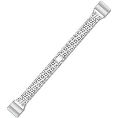 Luxury Stainles Steel Watch Band Watch Strap Replacement for Fitbit Charge 2 COD [1534076]