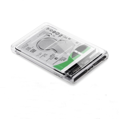 E-yield 2.5 inch Hard Disk Box Transparent SATA SSD/HDD to USB3.0 Solid State Drives Enclosures Up to 2TB COD [1975077]