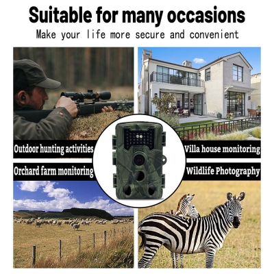 PR1000 Trail Hunting Cameras 36MP 1080P Resolution 2.0 inch Screen IP66 Waterproof 20m PIR Vision Distance for Outdoors Wildlife Photography Hunting Farm Monitoring [2006789]