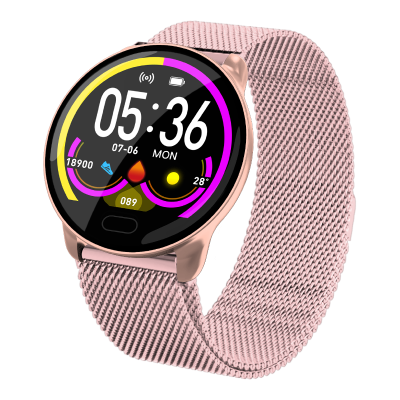 Bakeey K9 All-day Blood Pressure O2 Monitor Motion Tracking Music Brightness Control Fashion Smart Watch COD [1537355]