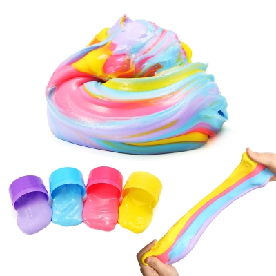 4PCS Colorful Mud Non Toxic Puff Slime DIY Environmental Toy COD [1325277]