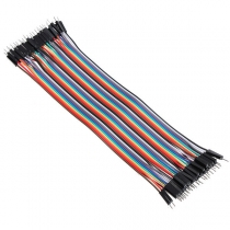 40pcs 20cm Male To Male Color Breadboard Cable Jumper Cable Dupont Wire COD