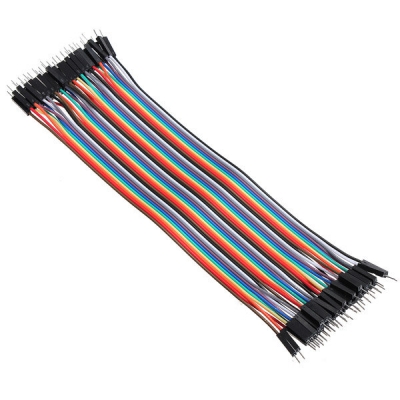 40pcs 20cm Male To Male Color Breadboard Cable Jumper Cable Dupont Wire COD [70127]