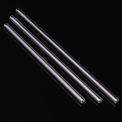 Reusable Wedding Birthday Party Clear Glass Drinking Straws Thick Straw [1451940]