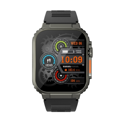 A70 1.96 inch HD Screen Heart Rate Blood Pressure SpO2 Monitor BT5.0 600mAh TWS Connection Smart Watch COD [1993810]