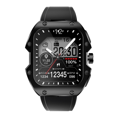 [75 Days Standby]Rogbid Mille 1.91 inch IPS 5ATM IP69K Waterproof BT5.3 Heart Rate Blood Pressure SpO2 Monitor Fitness Tracker Outdoor Rugged Smart Watch [1985828]