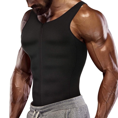 TENGOO Men Body Shaper Belt Compression Shirt Vest Corset Loss Undershirts Waist Fitness Training Clothes COD [2005619]