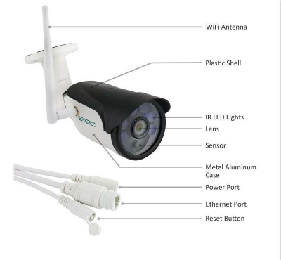 1080P 2MP H264 2-WAY Audio Outdoor Wireless Security Camera COD [1815009]