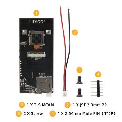 LILYGO® T-SIMCAM ESP32-S3 CAM Development Board WiFi Bluetooth 5.0 Wireless Module With OV2640 Camera TF Slot Adapt T-PCIE SIM COD [1967981]