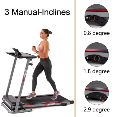 [USA Direct] FYC JK-1608-2 Folding Treadmill 2.5HP Motor 12km/h Max Speed 120kg Weight Capacity Remote Control LED Display Installation-free Running Fitness for Home Gym Workouts [1996789]