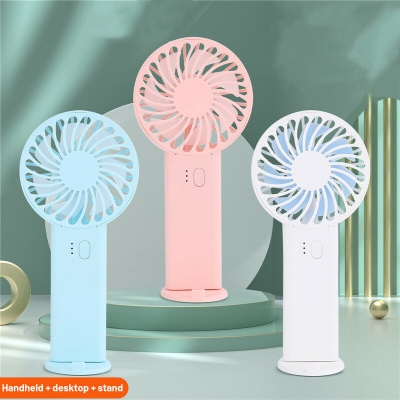 Mini Fan Handheld USB Charging Portable Office Student Electric USB Fans Mobile Phone Stand Small Fan COD [2008758]