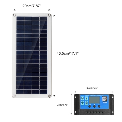 40W 12V Solar Panel Kit 60A/100A Battery Charger Controller Camping RV Caravan Boat COD [1918504]