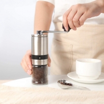 Manual Coffee Grinder Portable Coffee Bean Grinder Stainless Steel Grinder 6-gear Aadjustment COD