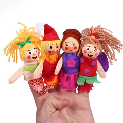 Christmas 7 Types Family Finger Puppets Set Soft Cloth Doll For Kids Childrens Gift Plush Toys COD [1222863]