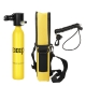 DIDEEP 0.5L Mini Scuba Tank Kit with Storage Bag and Satety Rope Portable Scuba Diving Tank Gear Support 5-10 Minutes Breath Underwater Breathing Devicefor Partner Underwater Entertainment Backup Air