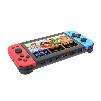 POWKIDDY X51 32GB 64GB 6000 Games Handheld Game Console CPS FBA FC GB FC MD PS1 5 Inch Large Screen Children Gift Toy Game Player Supports Dual Controllers TV Output [1972776]