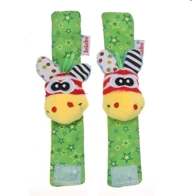 2PCS Baby Multi Style Cute Wrist Rattle Wrist Strap Novelties Toys for Kids Gift COD [1636897]