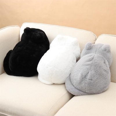 Cute Cartoon Cat Plush Cushions Pillow Back Shadow Cat Animal Stuffed Plush Toy Kid Gifts COD [1550300]