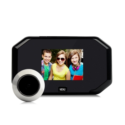 X7 3.5-inch Peephole Doorbell 145 Degree Viewing Night Vision Wireless Doorbell Door Viewer Home Security Cat Eye Camera [1987398]